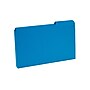 Staples Reinforced File Folder, 3 Tab, Legal Size, Blue, 100/Box (510099)~#|#~s1062347_sc7