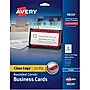 Avery Two-Side Rounded Corners Printable Clean Edge™ Business Cards, Inkjet, Matte White, 2" x 3 1/2", 160/Pk~#|#~s1063000_sc7