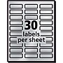 Avery Inkjet Foil Mailing Labels, Silver, 3/4" x 2-1/4", 30 Labels/Sheet, 10 Sheets/Pack, 300 Labels/Pack (8986)~#|#~s1063267_sc7