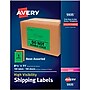 Avery(R) High-Visibility Shipping Labels 05935, Neon Assorted, 8-1/2" x 11", Pack of 100~#|#~s1064602_sc7