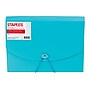 Staples® Plastic Expandable Reinforced 13 Pocket File, Letter Size, Teal~#|#~s1075478_sc7