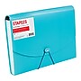 Staples® Plastic Expandable Reinforced 13 Pocket File, Letter Size, Teal~#|#~s1075479_sc7