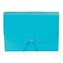 Staples® Plastic Expandable Reinforced 13 Pocket File, Letter Size, Teal~#|#~s1075482_sc7