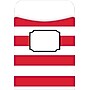 Barker Creek Buffalo Plaid & Wide Stripes Peel & Stick Library Pockets, 5.125" x 3.5", 30/Pack (BC1246)~#|#~s1077842_sc7
