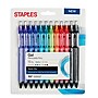 Staples® Quick Dry Retractable Gel Pen, Medium Point, Assorted Ink, Dozen (51069)~#|#~s1080531_sc7