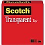 Scotch Transparent Clear Tape Refill, 1" x 72 yds., 3" Core, Clear, 36 Rolls/Pack, 36/Carton(600-12592CT)~#|#~s1090154_sc7