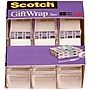 Scotch Giftwrap Clear Tape Refill, 0.75" x 8.33 yds., 1" Core, Clear, 3 Rolls/Pack (311)~#|#~6E042307-490F-466C-AD6EBD87086E7FAC_sc7