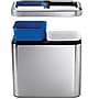 simplehuman® Slim Open Recycler, Brushed Stainless Steel, 5.25 Gallon~#|#~s1100541_sc7