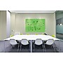 Ghent Manufacturing Harmony Magnetic Glass Dry Erase Board, Frameless, Green, 4' x 3' (HMYRM34GN)~#|#~s1105054_sc7