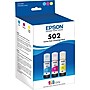 Epson T502 Cyan/Magenta/Yellow Standard Yield Ink Cartridge, 3/Pack (T502520-S)~#|#~s1105888_sc7