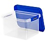 Bankers Box Heavy Duty Locking File Totes, Letter/Legal Size, Blue/Clear (0086201)~#|#~s1111457_sc7