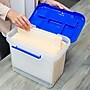 Bankers Box Heavy-Duty Plastic Portable File Storage Box, Letter Size, Blue/Clear (0086301)~#|#~s1111472_sc7