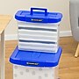 Bankers Box Heavy-Duty Plastic Portable File Storage Box, Letter Size, Blue/Clear (0086301)~#|#~s1111474_sc7