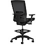 Workplace2.0 500 Series Mesh and Fabric Stool, Black, Adjustable Lumbar, 2D Arms, Synchro Tilt~#|#~s1115913_sc7