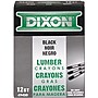 Lumber Crayons, Carbon Black, 12/Box (49400)~#|#~s1115973_sc7