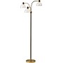 Adesso® Presley 69"H Shiny Gold 3-Arm Adjustable Floor Lamp with Frosted Bell Shade (3566-04)~#|#~s1119814_sc7