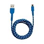 Staples Braided Micro USB Cable, 6 ft., Blue/Silver~#|#~s1127170_sc7