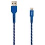 Staples Braided Lightning Charge & Sync Cable, 6 ft., Blue/Silver~#|#~s1127185_sc7