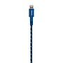 Staples Braided Lightning Charge & Sync Cable, 6 ft., Blue/Silver~#|#~s1127187_sc7