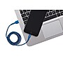 Staples Braided Lightning Charge & Sync Cable, 6 ft., Blue/Silver~#|#~s1127188_sc7