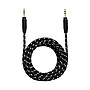 Staples Braided 3.5mm Auxiliary Audio Cable, 6 ft., Black/Silver~#|#~s1127214_sc7