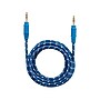 Staples Braided 3.5mm Auxiliary Audio Cable, 6 ft., Blue/Silver~#|#~s1127218_sc7