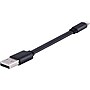 Staples 4" Lightning to USB Charge/Sync Cable, Black~#|#~s1131313_sc7