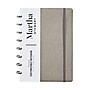 Martha Stewart 1-Subject Customizable Notebook, 6.375" x 9", College Ruled, 60 Sheets, Gray/Silver (MS102E)~#|#~s1139306_sc7