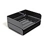 Staples Side Load Stackable Plastic Letter Tray, Black, 2/Pack, 6 Packs/Case (TR55327)~#|#~s1147963_sc7