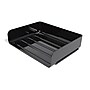 Staples Side Load Stackable Plastic Letter Tray, Black, 2/Pack, 6 Packs/Case (TR55327)~#|#~s1147965_sc7