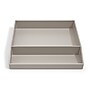 TRU RED™ 2-Compartment Stackable Plastic Accessory Tray, Gray (TR55250)~#|#~s1148227_sc7