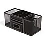 TRU RED™ 7-Compartment Wire Mesh Accessory Holder, Matte Black (TR57541)~#|#~s1157692_sc7