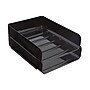 TRU RED™ Front Load Stackable Plastic Letter Tray, Black, 2/Pack (TR55331)~#|#~s1158789_sc7