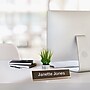 Engraved Sign with Metal Desk Holder, Horizontal, 10" x 2"~#|#~s1160930_sc7