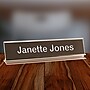 Engraved Sign with Metal Desk Holder, Horizontal, 10" x 2"~#|#~s1160937_sc7