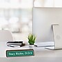 Engraved Walnut Desk Bar with Plastic Nameplate, Horizontal, 10 1/2" x 2 3/8"~#|#~s1160964_sc7