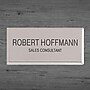 Cosco Custom Engraved Metal Name Badge, Silver, 1-7/16" x 2-15/16"~#|#~s1161331_sc7