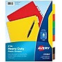 Avery Heavy-Duty Plastic Dividers with White Tab Labels, 8 Tabs, Multicolor (23084)~#|#~s1163336_sc7