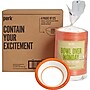 Perk™ Heavy-Weight Paper Bowls, 12 Oz., White/Orange, 500/Carton (PK54332)~#|#~s1176639_sc7