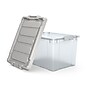 Iris 20 Qt. Latch Lid Storage Bin, Clear (270018/250296)~#|#~s1179871_sc7