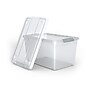 Iris Store & Slide 61 Qt. Latch Lid Storage Bin, Clear, 6/Carton (270017)~#|#~s1179872_sc7