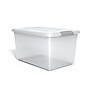 Iris Store & Slide 61 Qt. Latch Lid Storage Bin, Clear, 6/Carton (270017)~#|#~s1179874_sc7