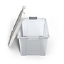 Staples 78.4 Qt. Latch Lid Storage Bin, Clear (TR58307)~#|#~s1179883_sc7