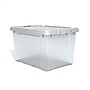 Staples 78.4 Qt. Latch Lid Storage Bin, Clear (TR58307)~#|#~s1179884_sc7