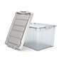 Staples 78.4 Qt. Latch Lid Storage Bin, Clear (TR58307)~#|#~s1179886_sc7