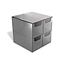 TRU RED Plastic Desktop Organizer, 4‑Compartment, Smoke – Desk Storage for Office Supplies & Accessories~#|#~s1182264_sc7