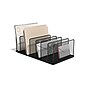 TRU RED™ 7-Compartment Wire Mesh File Organizer, Matte Black (TR57552)~#|#~s1191683_sc7
