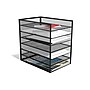TRU RED™ 6-Compartment Metal Mesh File Organizer, Matte Black (TR57565)~#|#~s1191685_sc7
