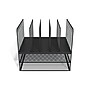 Staples 7 Compartment Wire Mesh File Organizer, Matte Black, 2/Case (TR57537CT)~#|#~s1191731_sc7