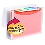 Smead ColorVue Plastic Accordion File, Letter Size, 13-Pocket, Clear/Rainbow (70723)~#|#~s1192361_sc7